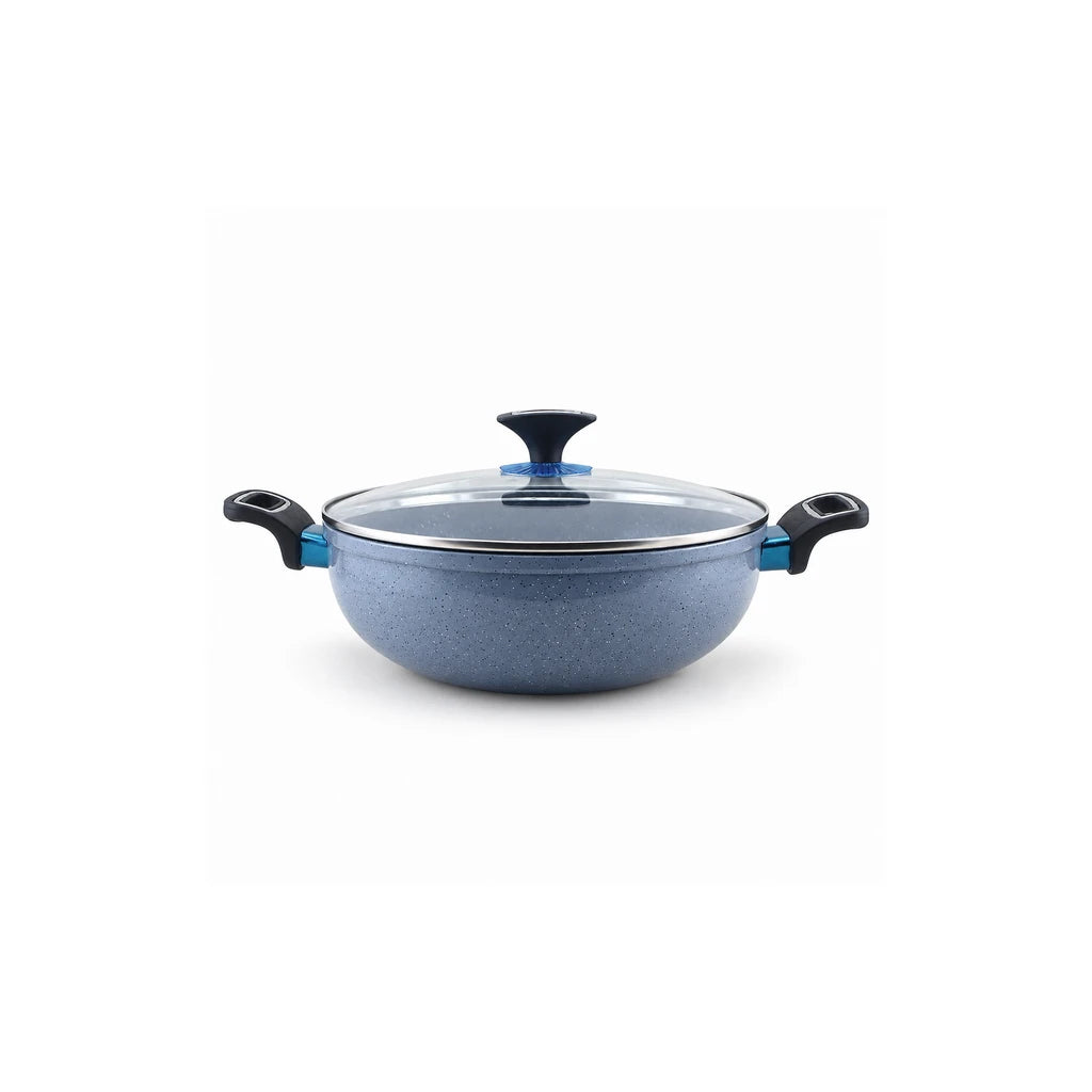 Prestige 30 cm Induction Non-Stick Wok - Black & Grey