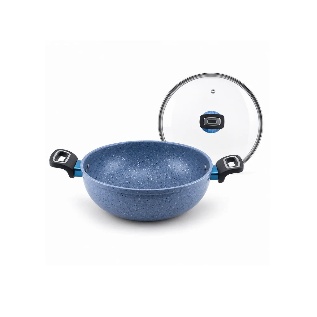 Prestige 30 cm Induction Non-Stick Wok - Black & Grey