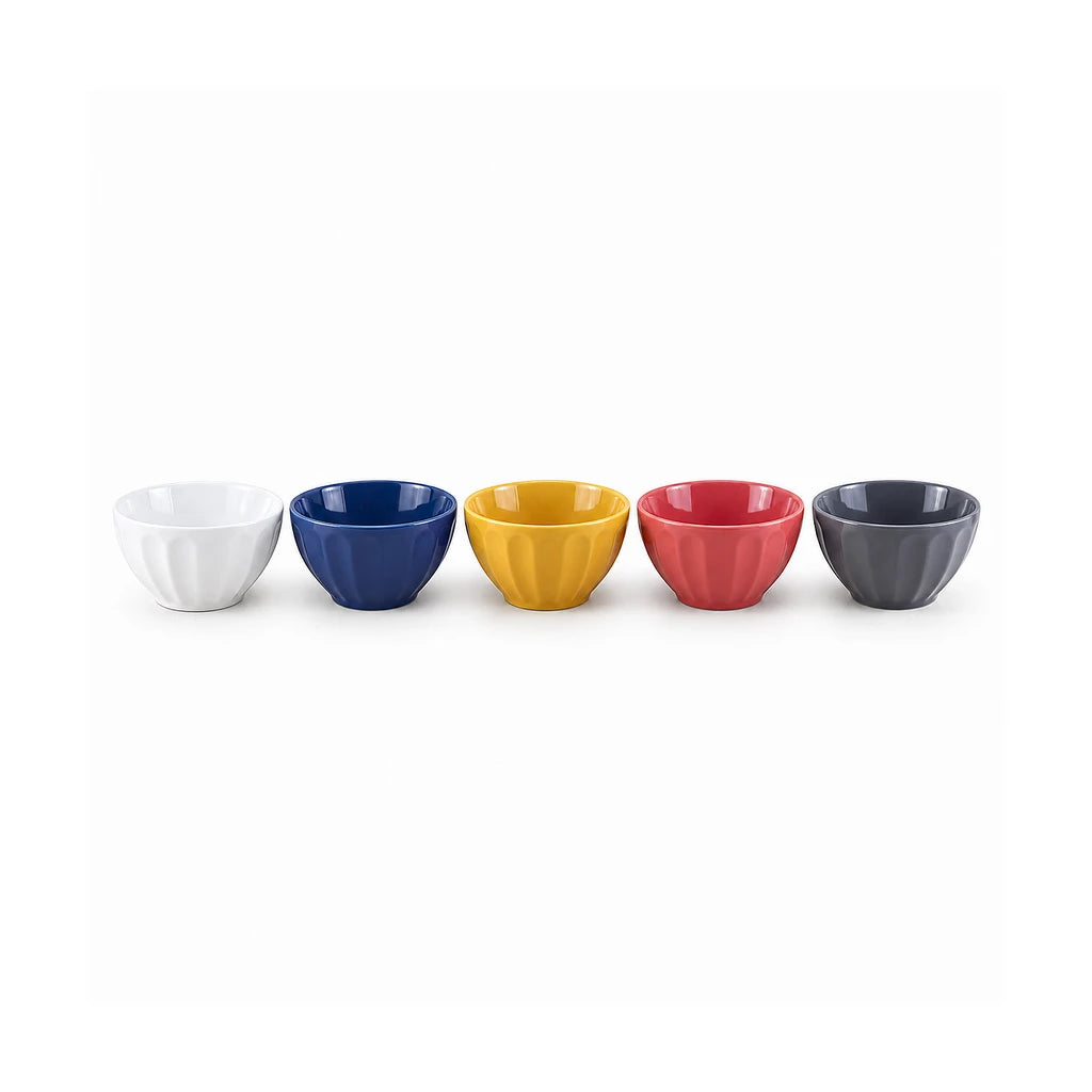 Danny Home 10-Piece Porcelain Bowl Set, 4.25-Inch, 5 Colors