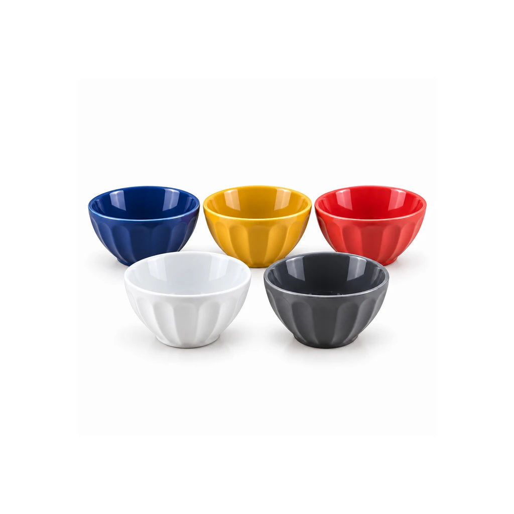 Danny Home 10-Piece Porcelain Bowl Set, 4.25-Inch, 5 Colors