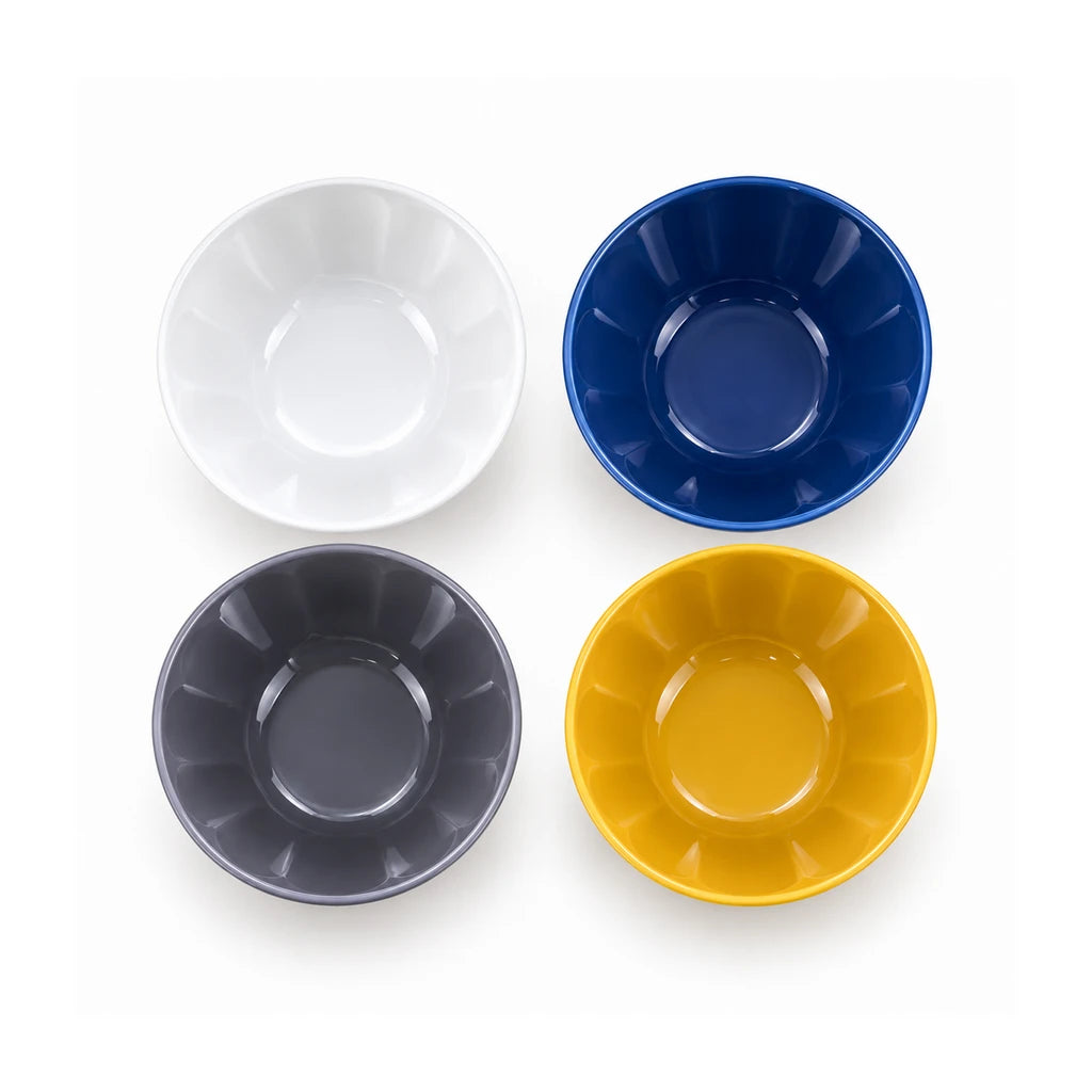 Danny Home 4-Piece Porcelain Serving Bowl Set, 6-Inch