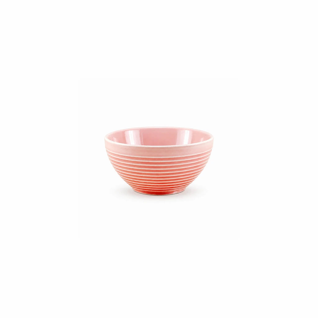 Danny Home 4.5-Inch Porcelain Ribbed Serving Bowl