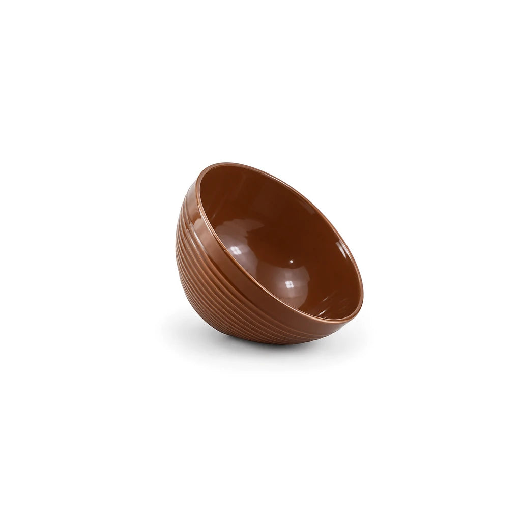Danny Home 4.5-Inch Porcelain Ribbed Serving Bowl