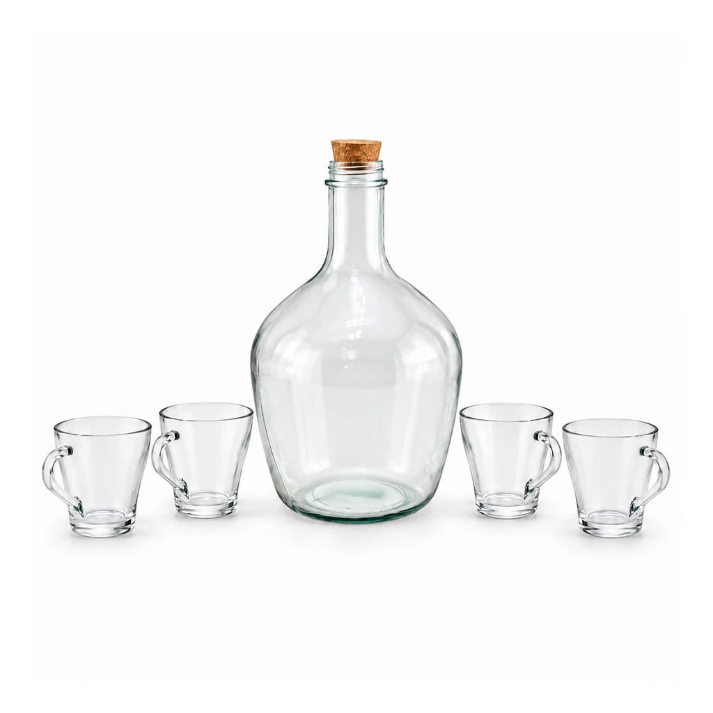 Danny Home 5-Piece Glass Juice Jar Set