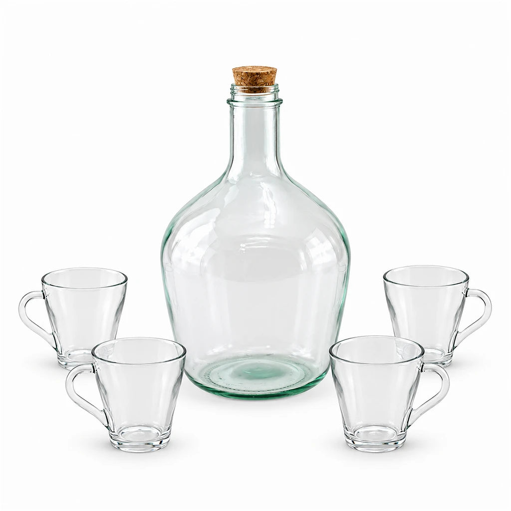 Danny Home 5-Piece Glass Juice Jar Set