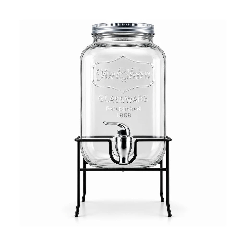 Danny Home 4-Litre Glass Beverage Dispenser with Stand