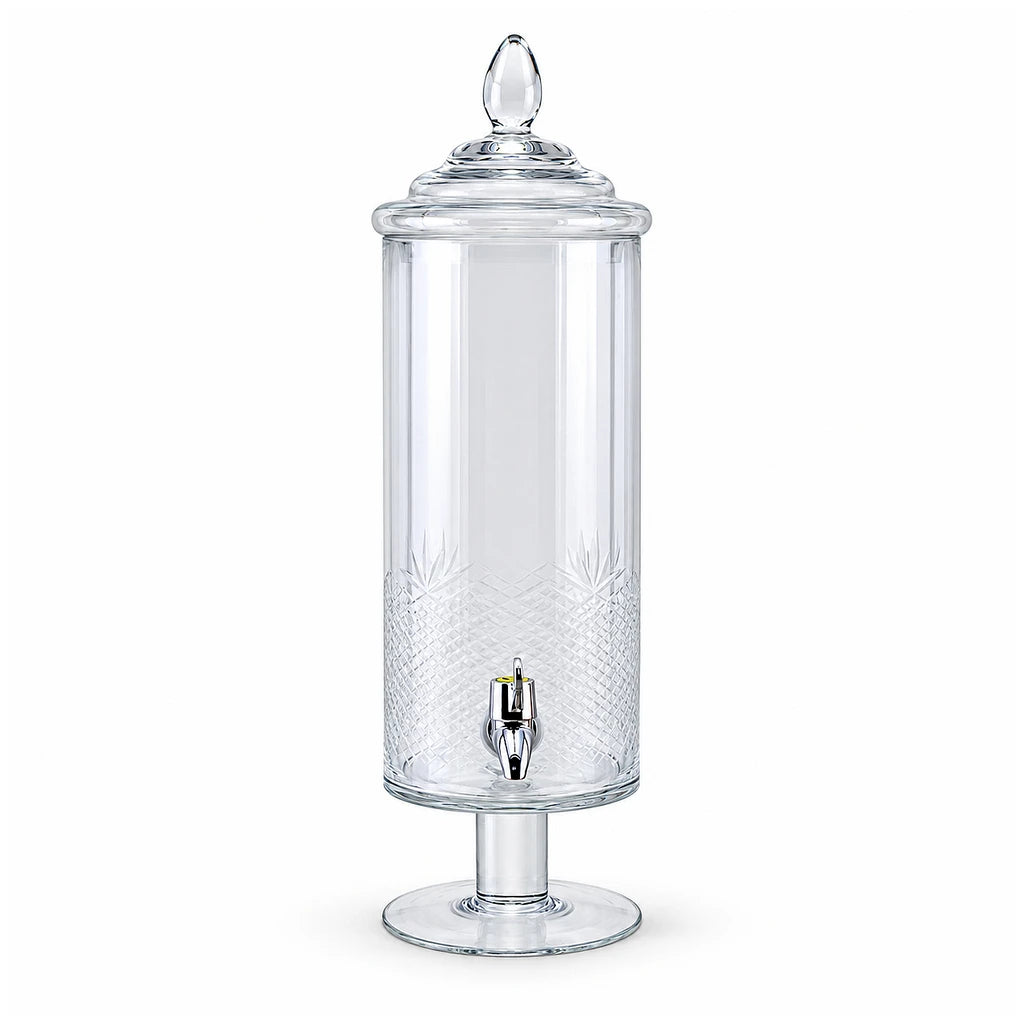 Danny Home 4-Litre Footed Glass Beverage Dispenser