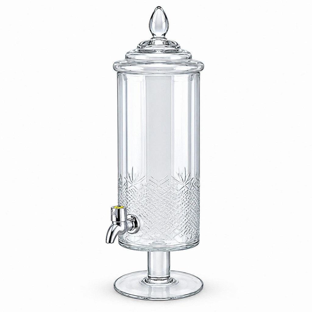 Danny Home 4-Litre Footed Glass Beverage Dispenser