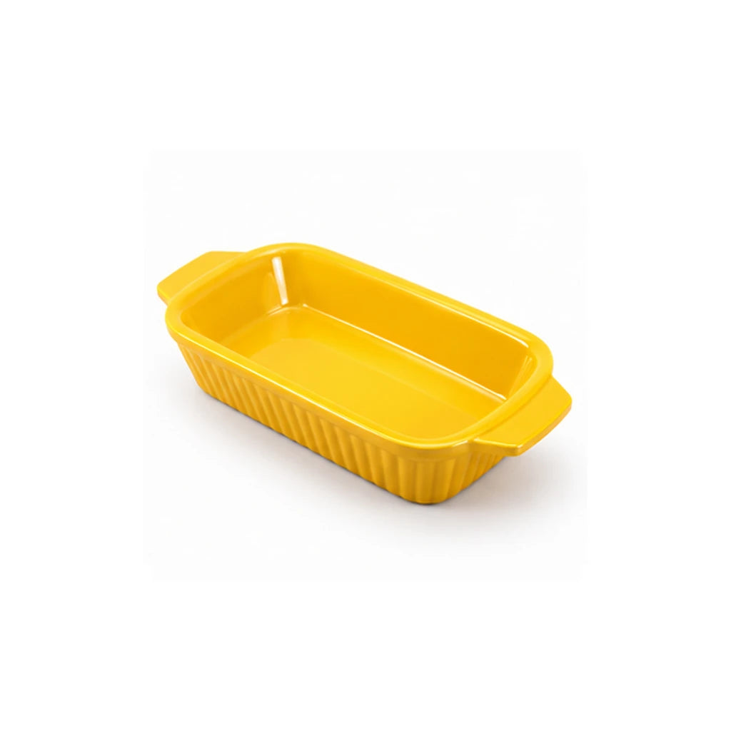 Blaze Derma 10-Inch Melamine Rectangular Dish - Red, Yellow & Black