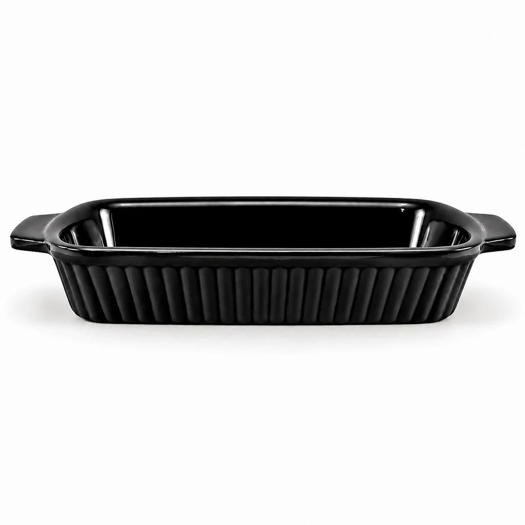 Blaze Derma 12-Inch Melamine Rectangular Dish - Red, Yellow & Black