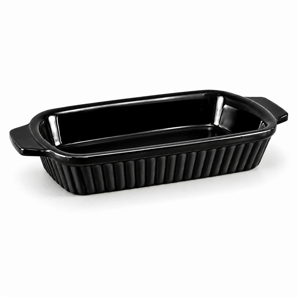 Blaze Derma 12-Inch Melamine Rectangular Dish - Red, Yellow & Black