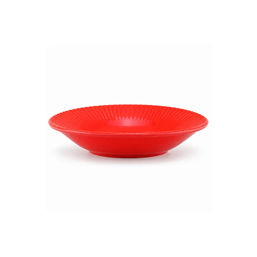 Blaze Rollo 8-Inch Melamine Deep Soup Plate - Red, Yellow & Black