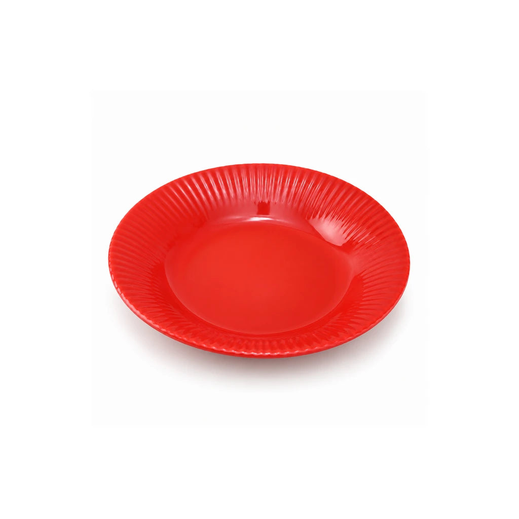 Blaze Rollo 8-Inch Melamine Deep Soup Plate - Red, Yellow & Black