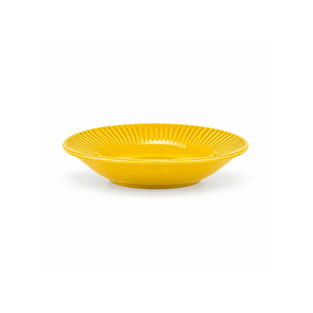 Blaze Rollo 8-Inch Melamine Deep Soup Plate - Red, Yellow & Black