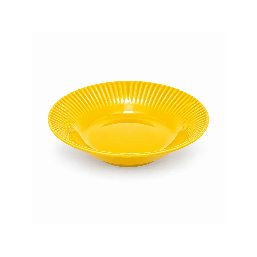 Blaze Rollo 8-Inch Melamine Deep Soup Plate - Red, Yellow & Black