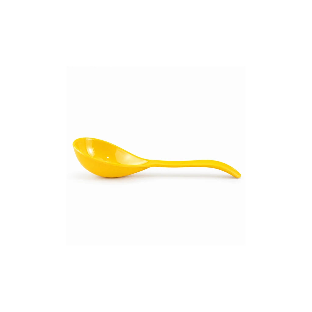 Blaze 6-Inch Melamine Serving Soup Spoon - Red, Yellow & Black