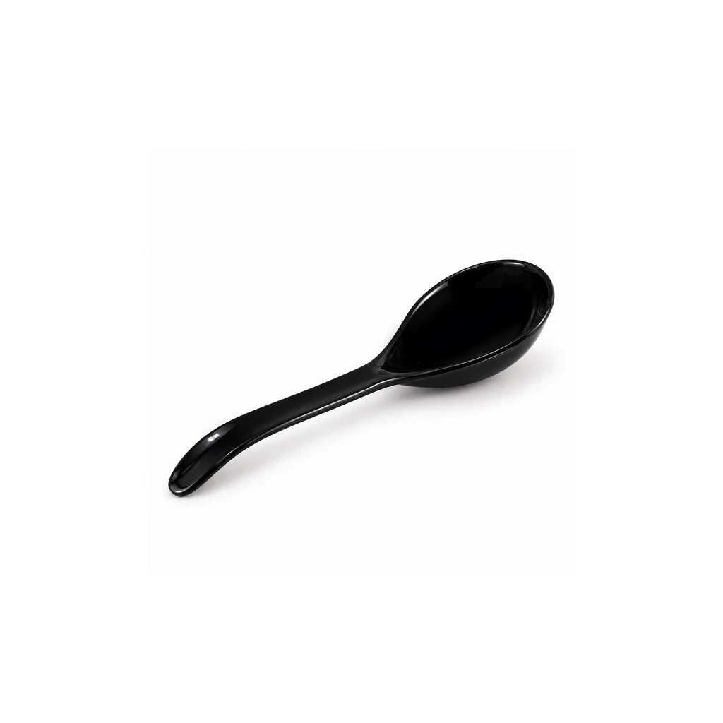Blaze 6-Inch Melamine Serving Soup Spoon - Red, Yellow & Black