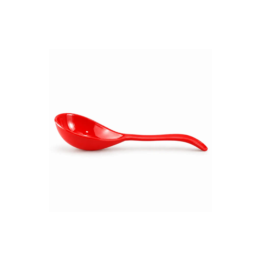 Blaze 6-Inch Melamine Serving Soup Spoon - Red, Yellow & Black