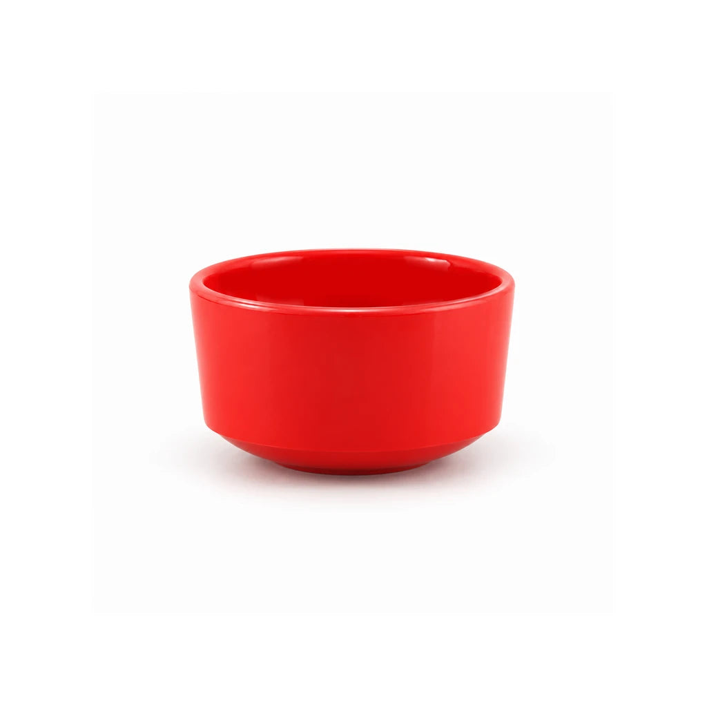Blaze Mel Melamine Red Bowl, Spoon & Saucer - Individual Pieces or Set