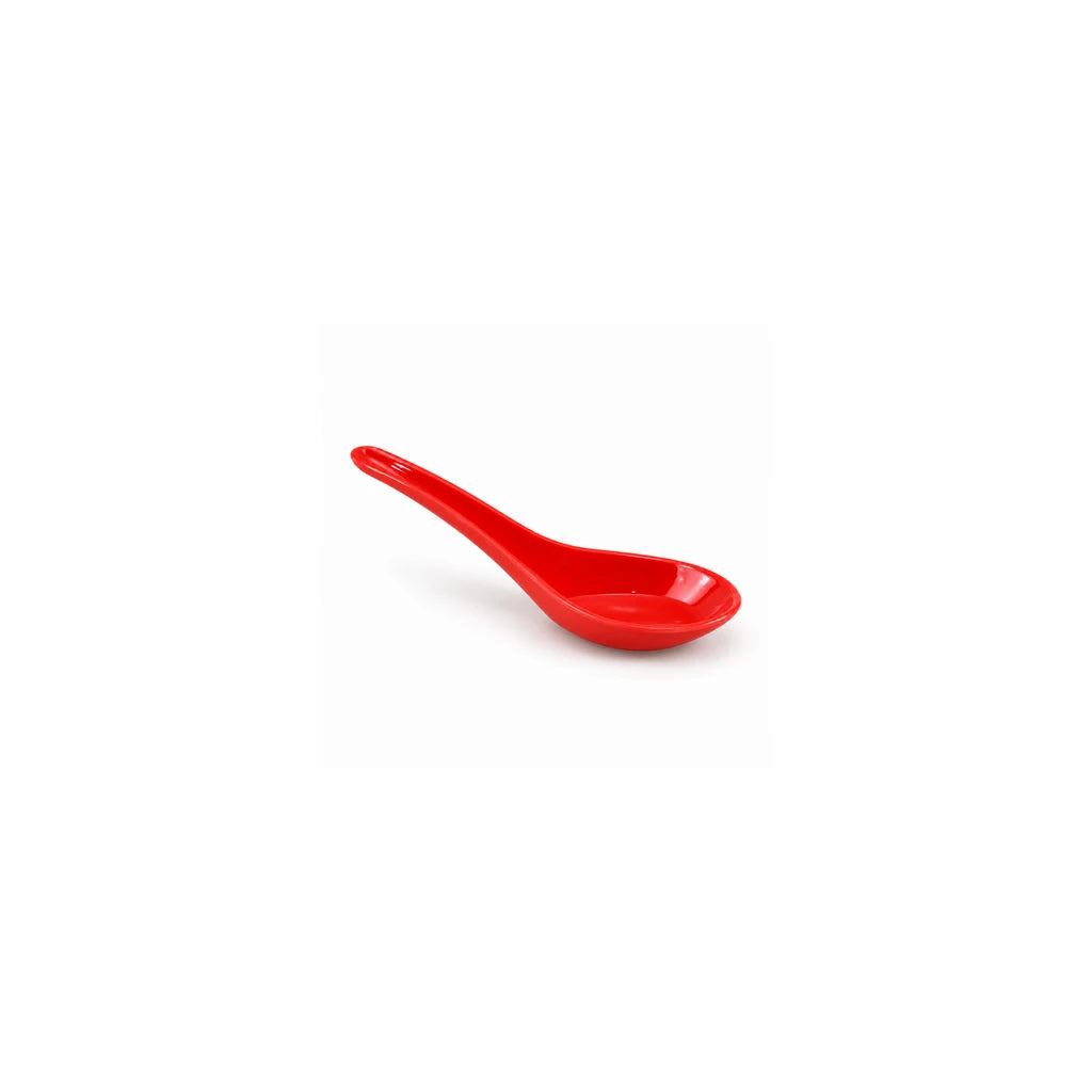 Blaze Mel Melamine Red Bowl, Spoon & Saucer - Individual Pieces or Set