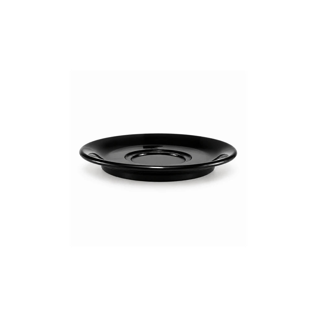 Blaze Mel Melamine Black Bowl, Spoon & Saucer - Individual Pieces or Set