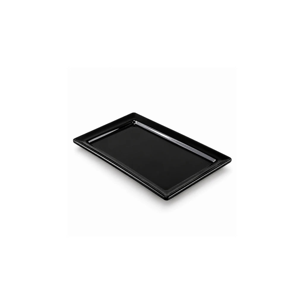 Blaze Rio 10-Inch Melamine Rectangular Platter - Red, Yellow & Black