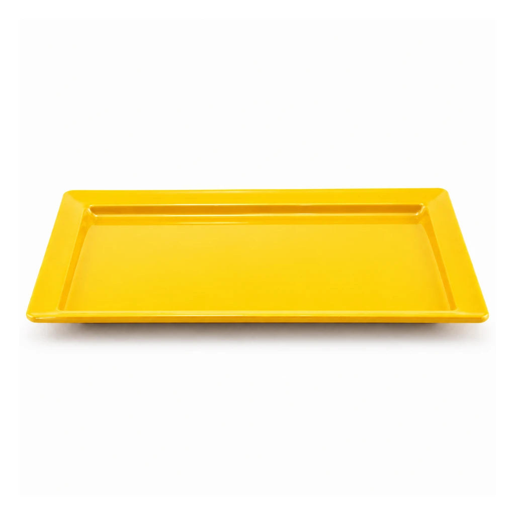 Blaze Rio 12-Inch Melamine Rectangular Platter - Red, Yellow & Black