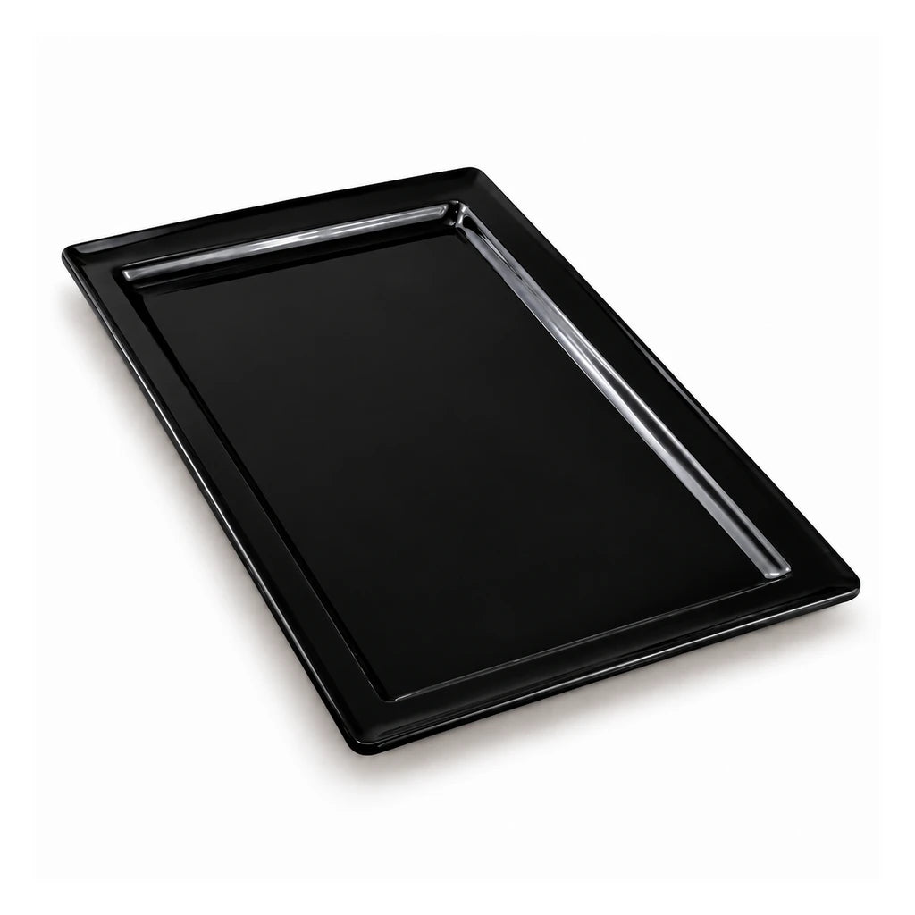 Blaze Rio 12-Inch Melamine Rectangular Platter - Red, Yellow & Black