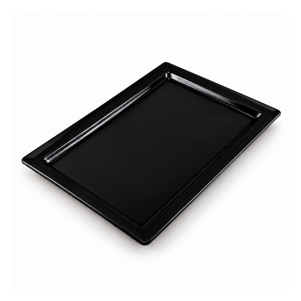 Blaze Rio 12-Inch Melamine Rectangular Platter - Red, Yellow & Black