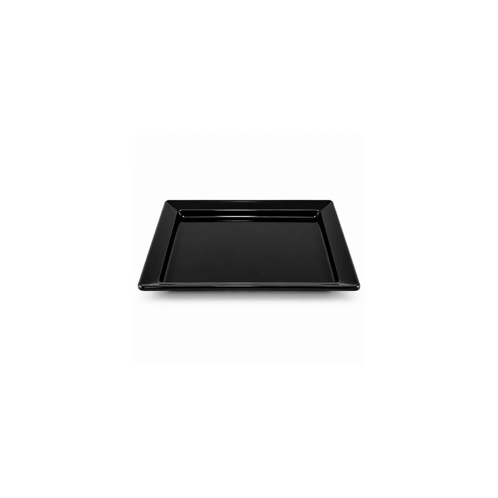 Blaze Rio 7.5-Inch Melamine Square Flat Plate - Red, Yellow & Black