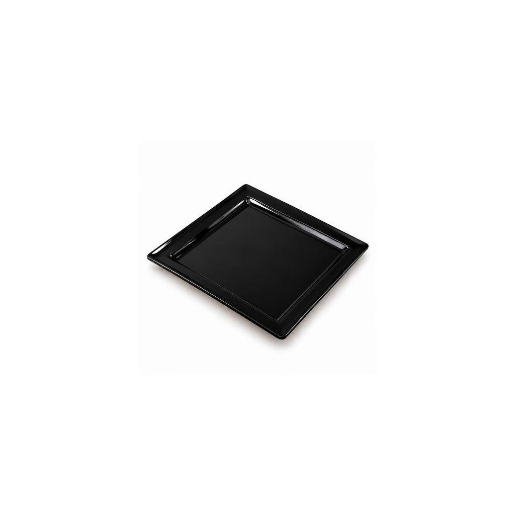 Blaze Rio 7.5-Inch Melamine Square Flat Plate - Red, Yellow & Black
