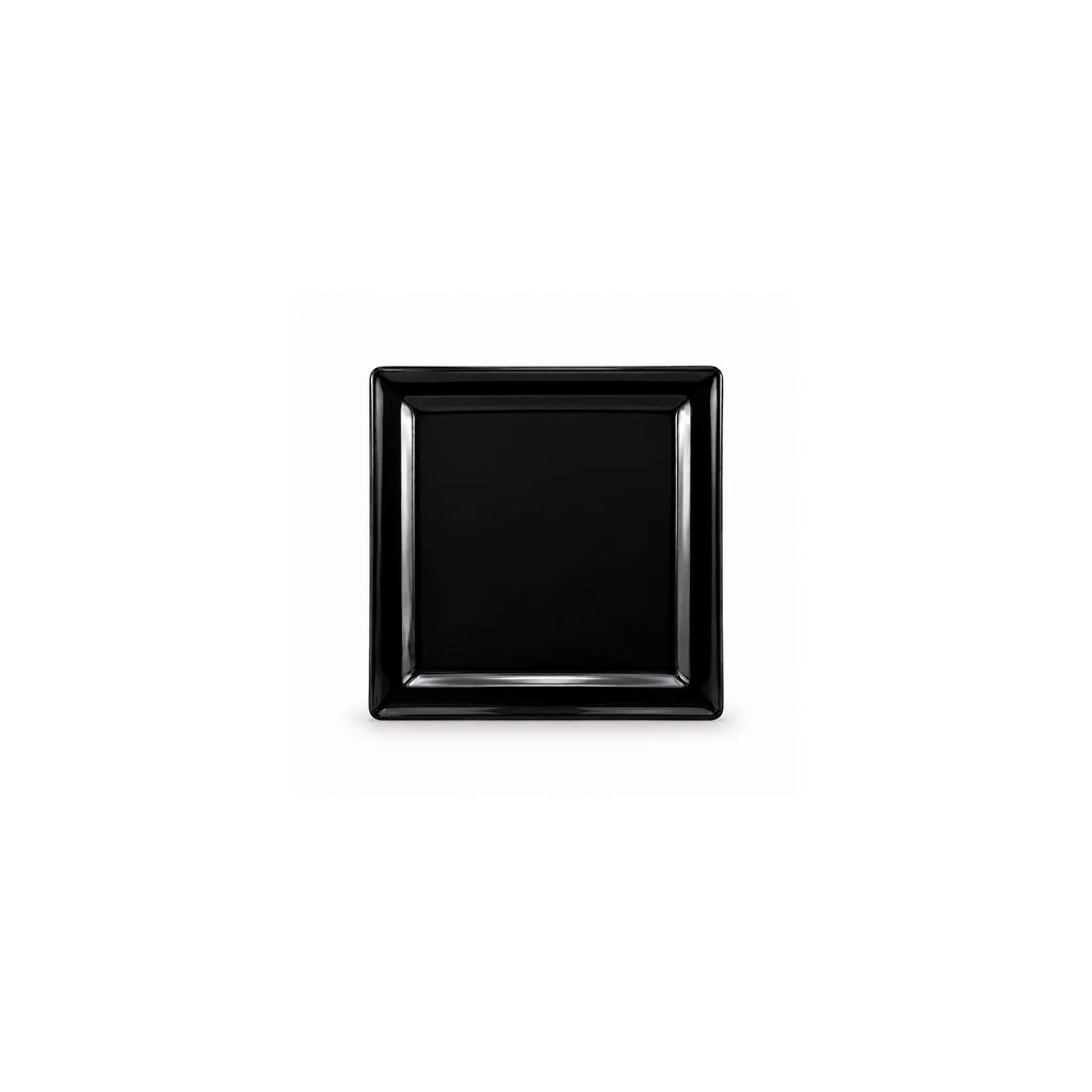 Blaze Rio 7.5-Inch Melamine Square Flat Plate - Red, Yellow & Black