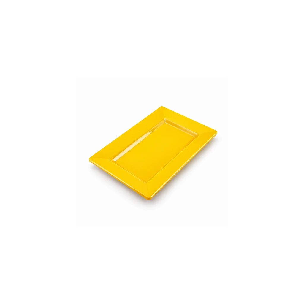 Blaze Mac 10-Inch Melamine Rectangular Platter - Red, Yellow & Black