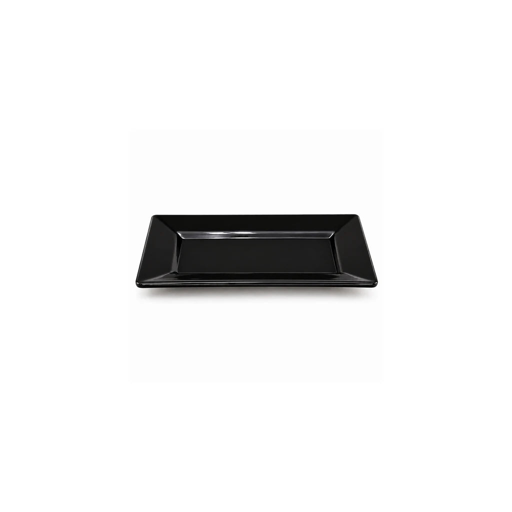 Blaze Mac 10-Inch Melamine Rectangular Platter - Red, Yellow & Black