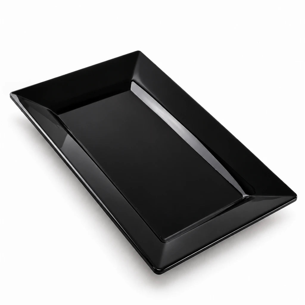 Blaze Mac 14-Inch Melamine Rectangular Platter - Red, Yellow & Black