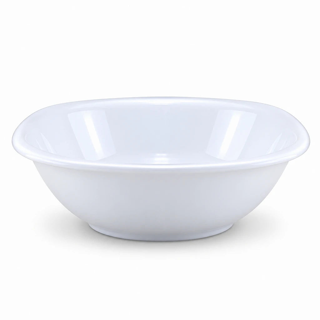 Blaze Elite White Melamine Serving Bowl - 3, 6.5, 7 & 8 Inches