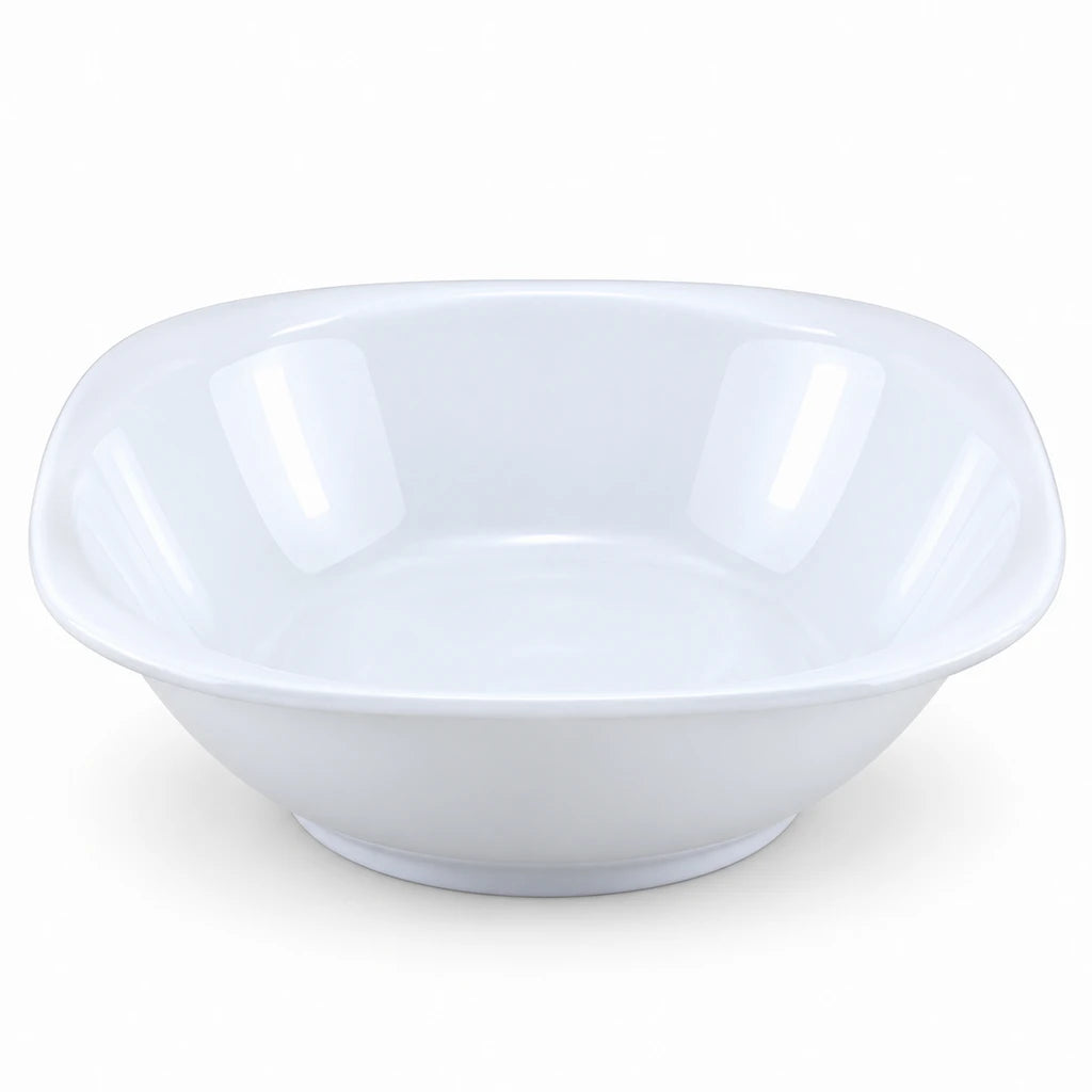 Blaze Elite White Melamine Serving Bowl - 3, 6.5, 7 & 8 Inches