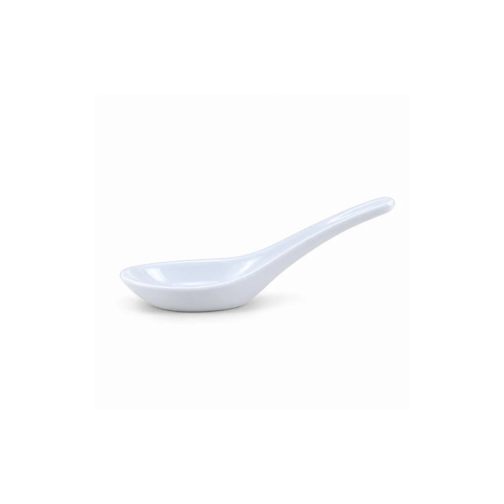 Blaze Mel Melamine White Bowl, Spoon & Saucer - Individual Pieces or Set
