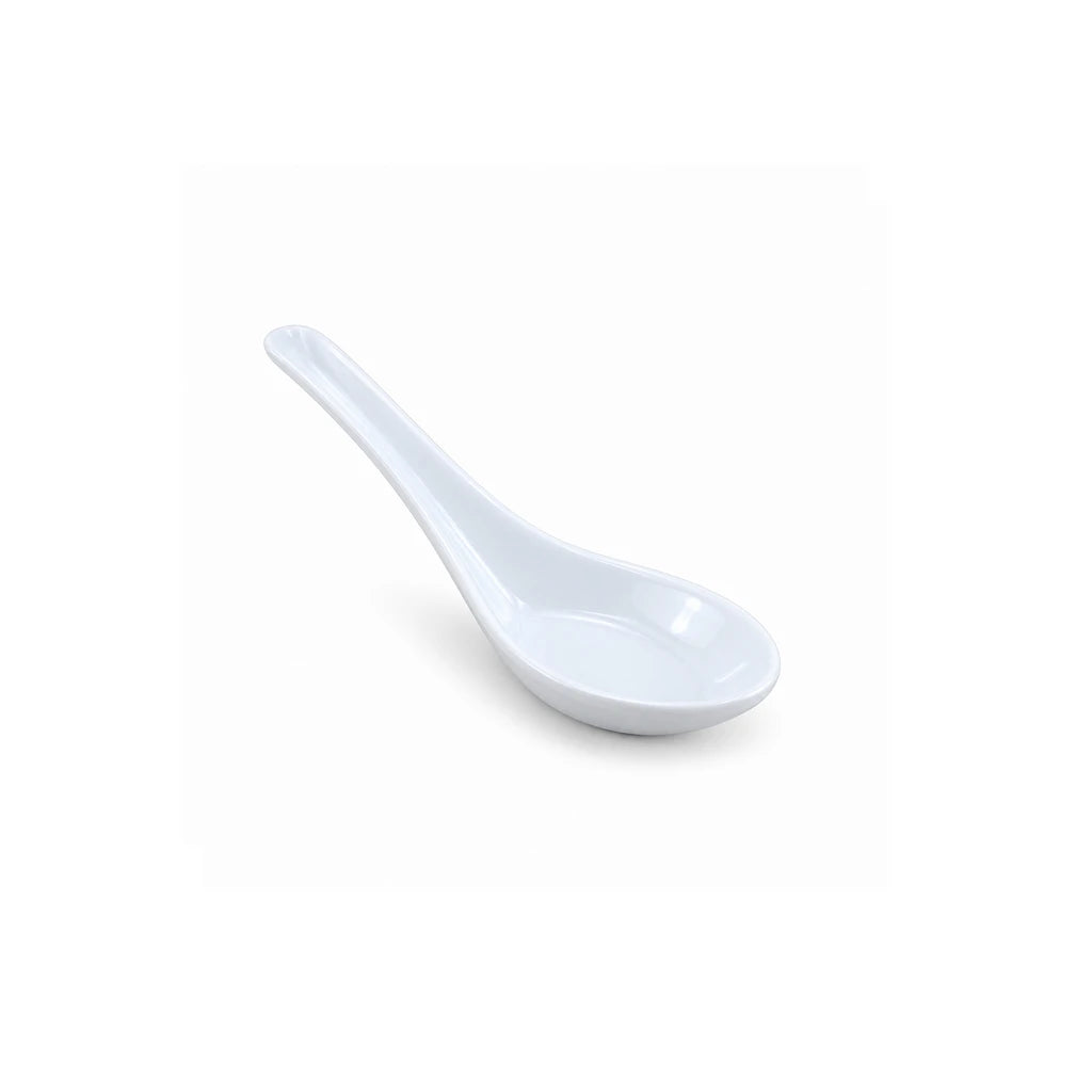 Blaze Mel Melamine White Bowl, Spoon & Saucer - Individual Pieces or Set
