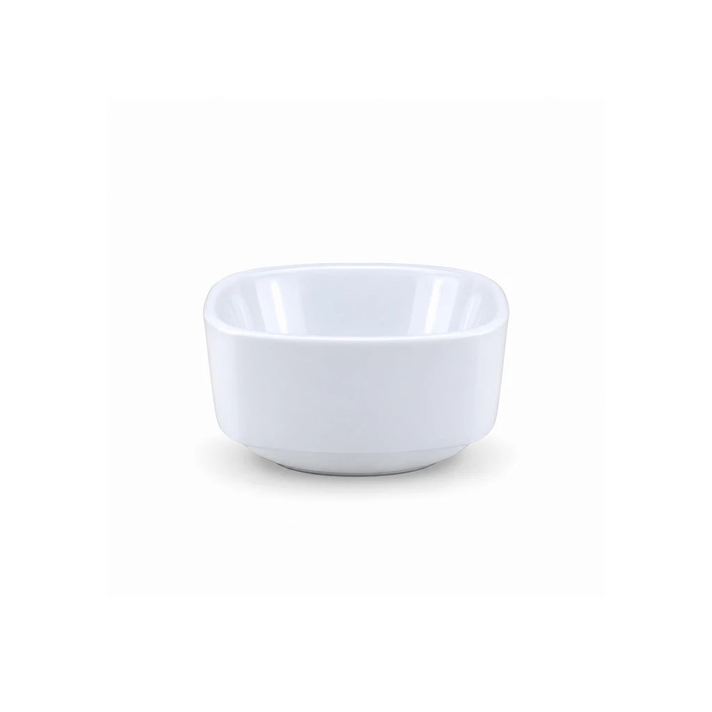 Blaze Mel Melamine White Bowl, Spoon & Saucer - Individual Pieces or Set