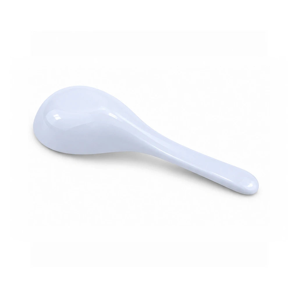 Blaze 10-Inch White Melamine Serving Soup Spoon