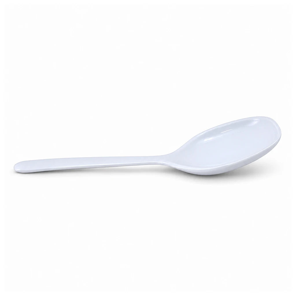 Blaze 10-Inch White Melamine Serving Spoon