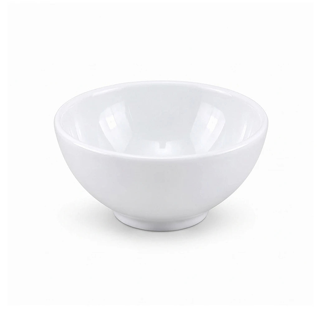 Blaze White Melamine Ice Cream Bowl - 4.5, 5, 5.5 & 6-Inch
