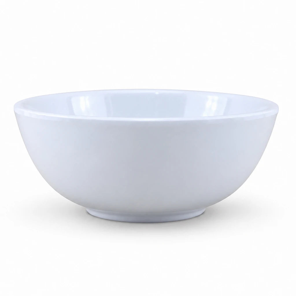 Blaze White Melamine Ice Cream Bowl - 4.5, 5, 5.5 & 6-Inch