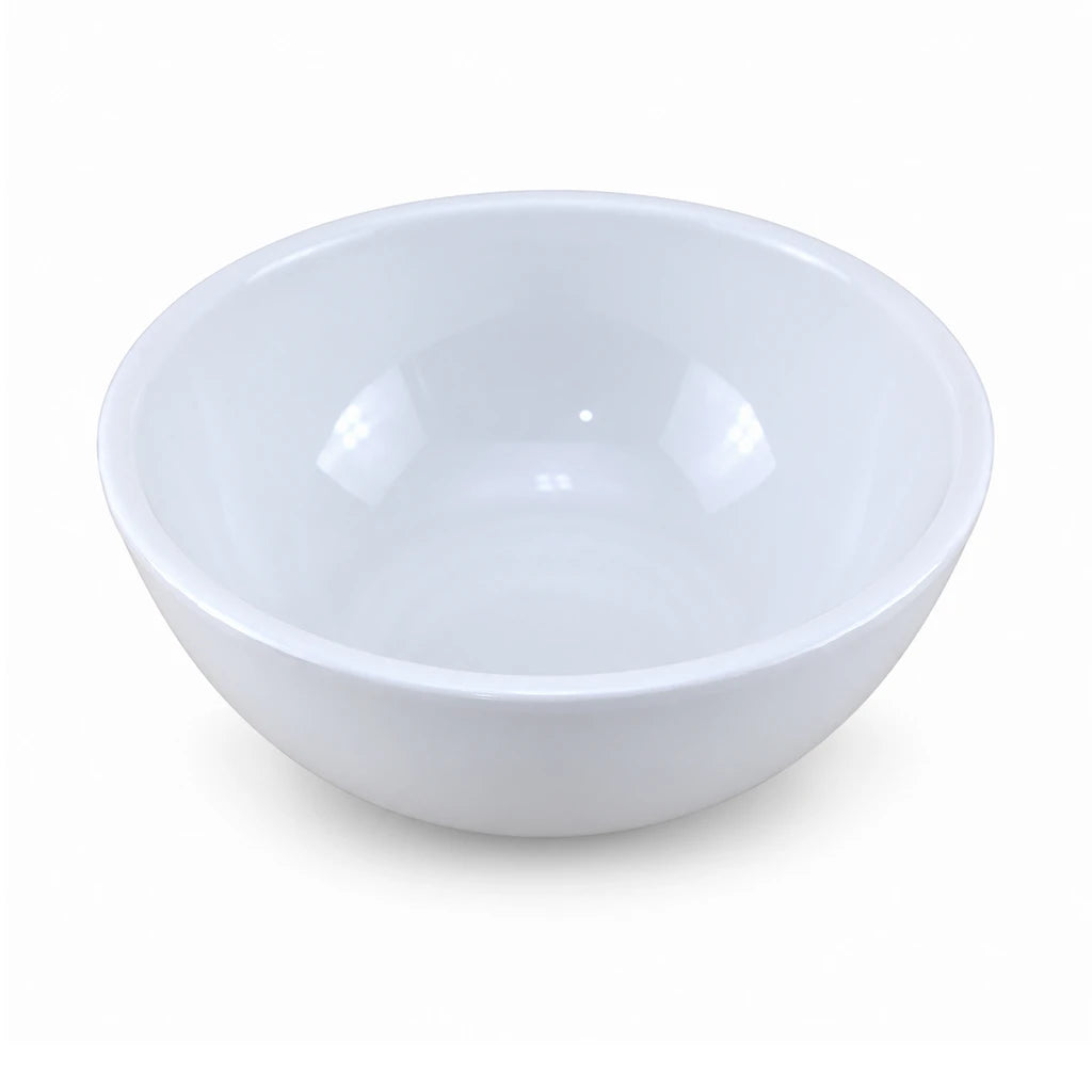 Blaze White Melamine Ice Cream Bowl - 4.5, 5, 5.5 & 6-Inch
