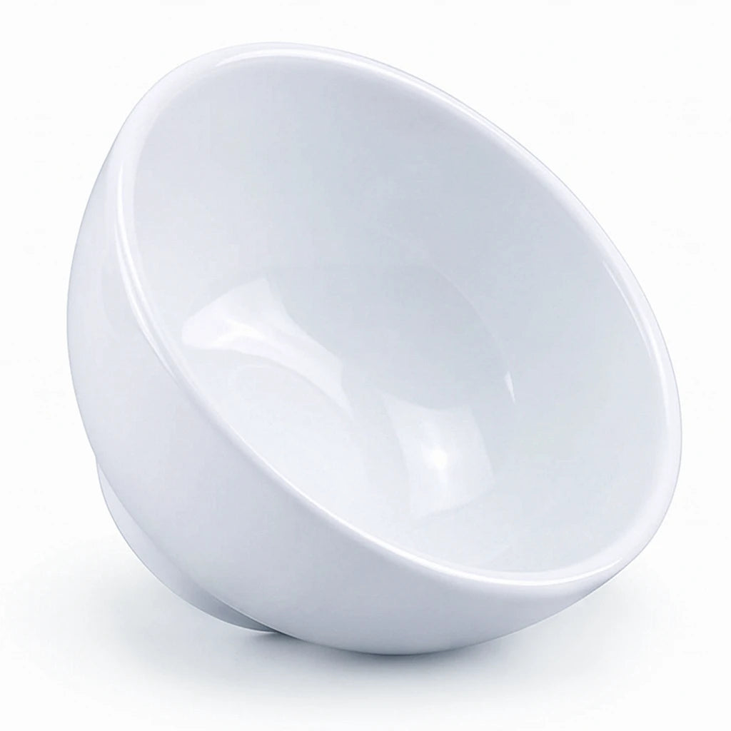 Blaze White Melamine Ice Cream Bowl - 4.5, 5, 5.5 & 6-Inch