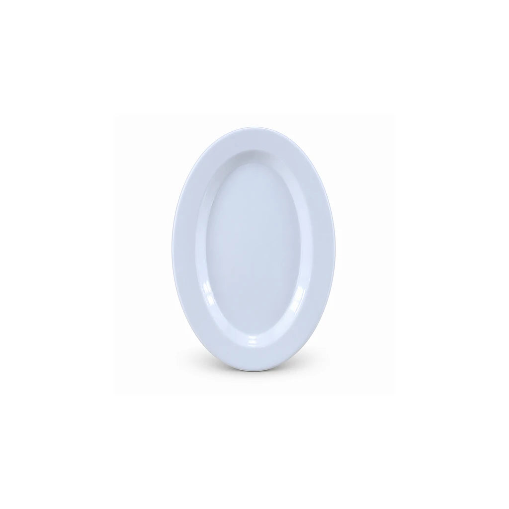 Blaze White Melamine Oval Dish - 10, 12 & 14-Inch
