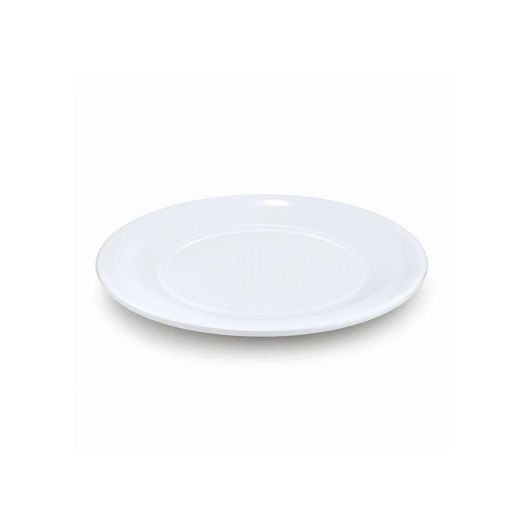 Blaze Cameo White Melamine Flat Plate - 8 & 10 Inches