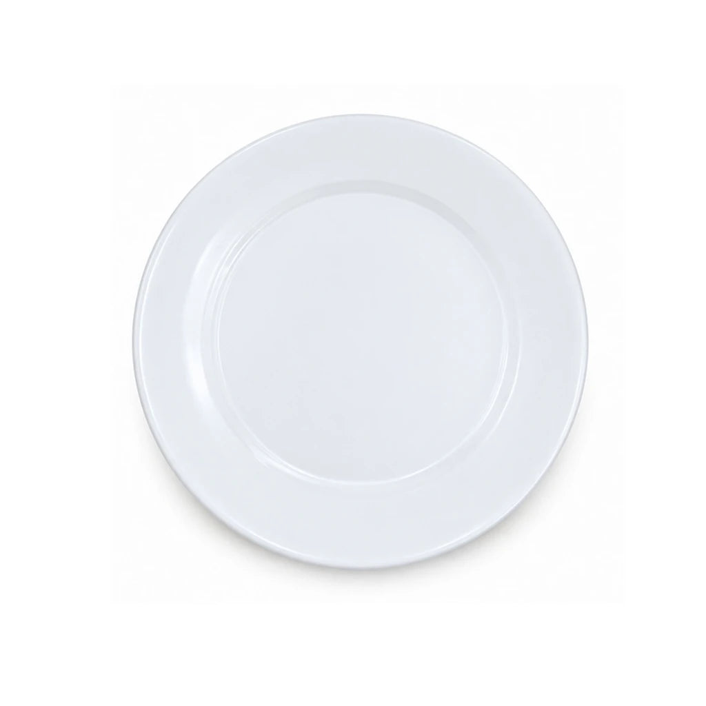 Blaze Cameo White Melamine Flat Plate - 8 & 10 Inches