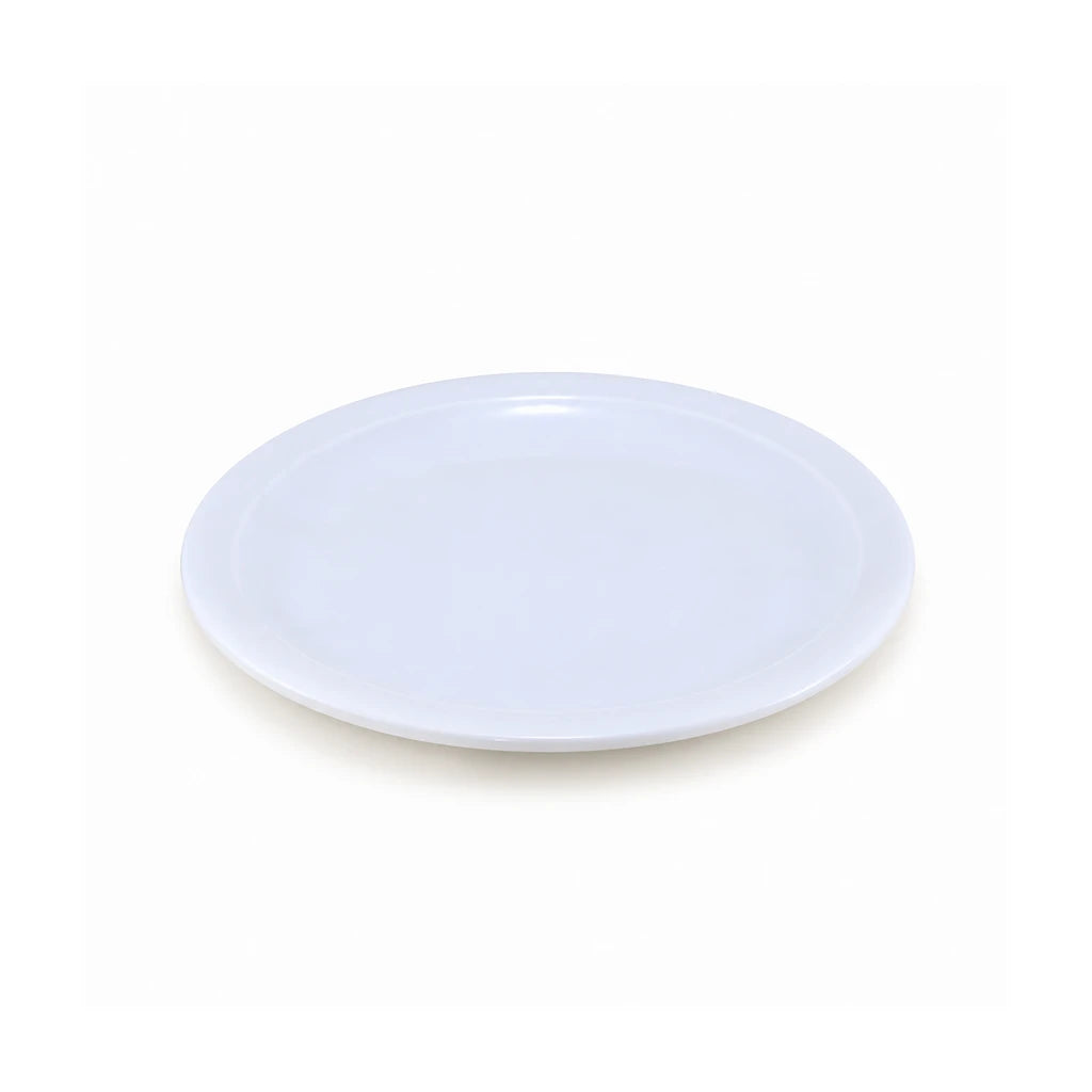 Blaze KB White Melamine Flat Plate - 8 & 11 Inch